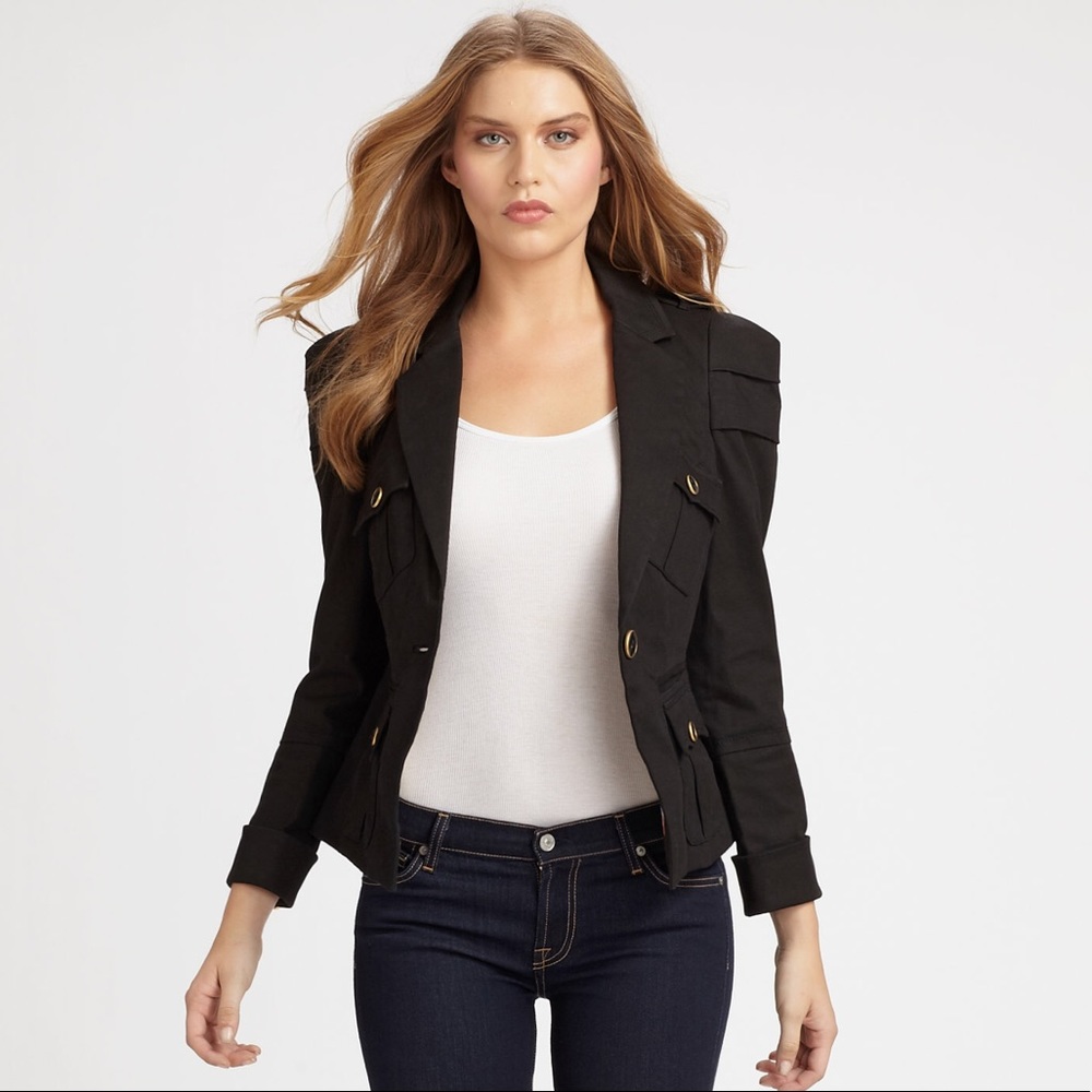 Anthro • Liefsdottir Military Crop Blazer • 2